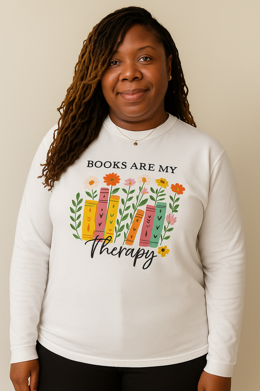 Books Are My Therapy Tee